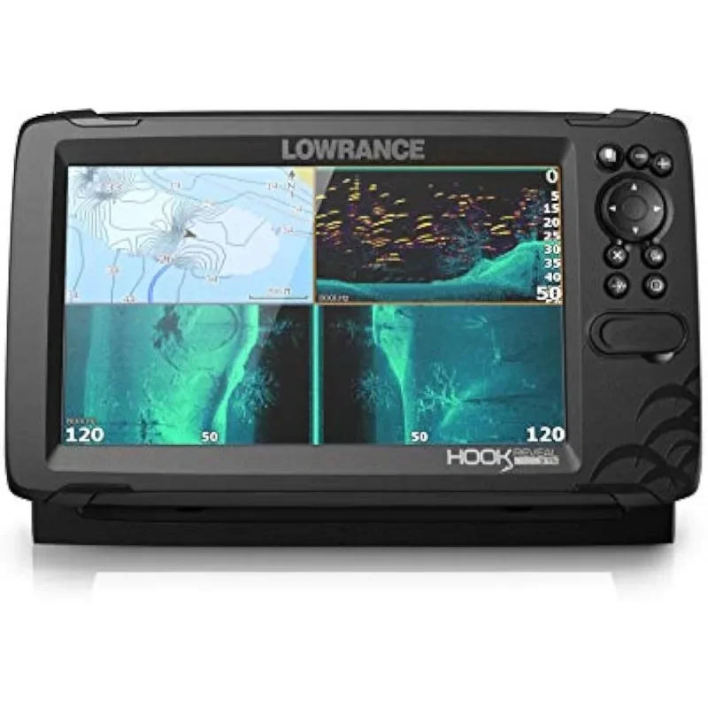 

Hook Reveal 9 Fish Finder 9 Inch Screen with Transducer and C-MAP Preloaded Map Options