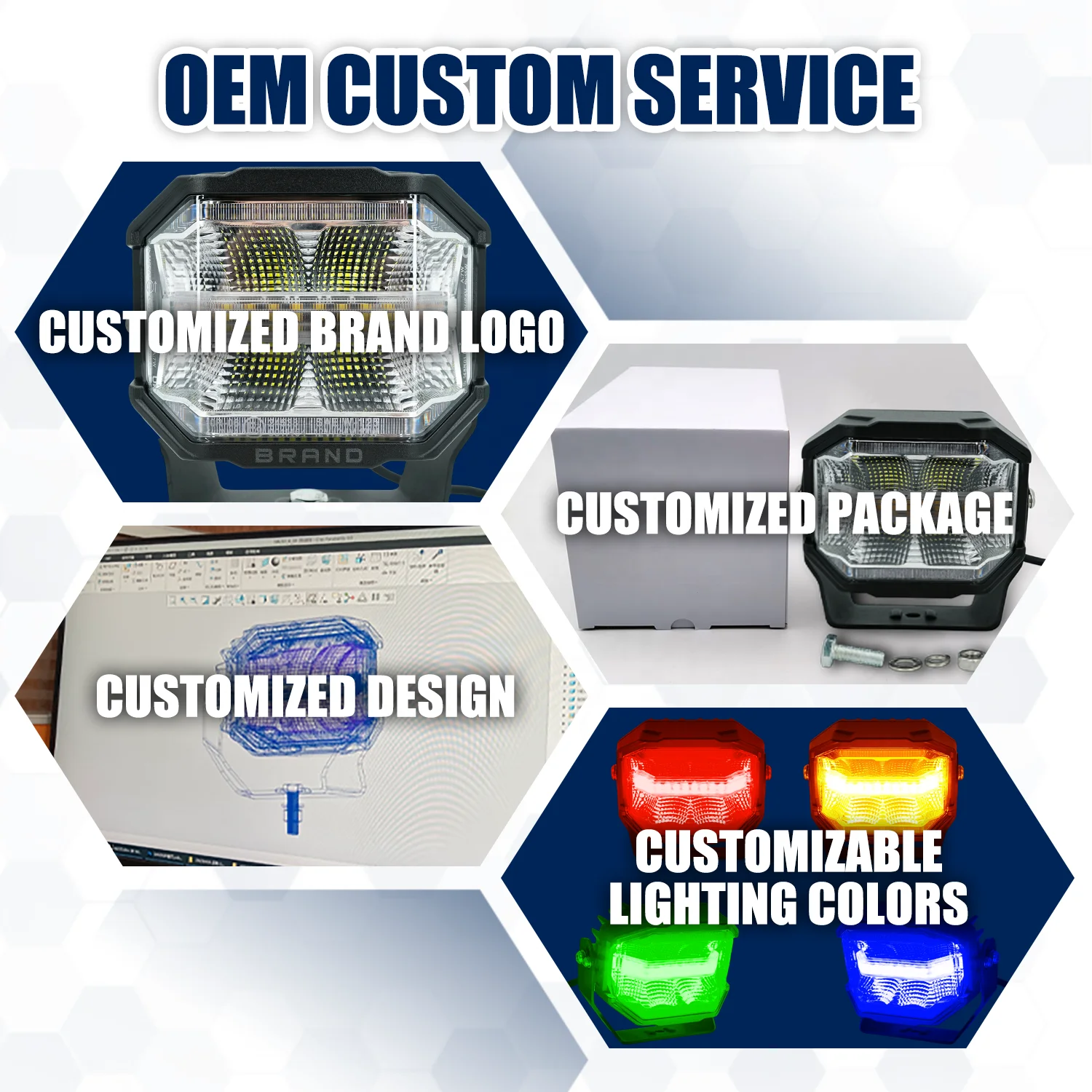 حار بيع: السوبر مشرق سقف السيارة Led أضواء ستروب المحيطة العنبر وامض منارة مصباح الطوارئ لشاحنة مركبة الدفع الرباعي #4