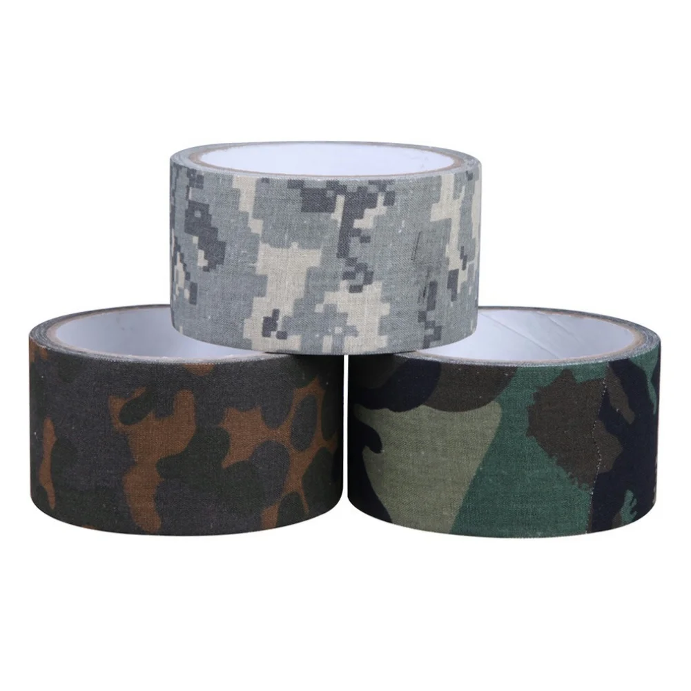 Camouflage Invisible Tape Camo Form Reusable Self Cling Camo Hunting Rifle Fabric Tape Wrap Outdoor Camping Accessories