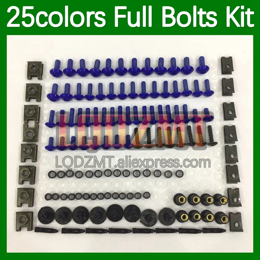 268pcs Body Bolt Full Screws Kit For YAMAHA FZ6 FZ 6R 6 R 09-15 FZ-6R FZ6R 2009 2010 2011 2012 13 14 15 Fairing Bolts screw Nut