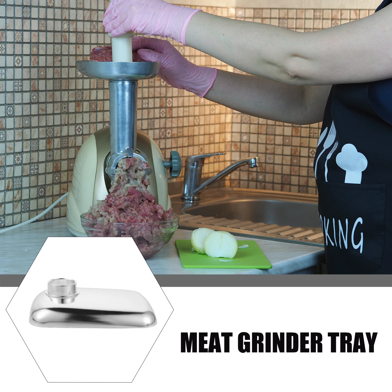 

Meat Grinder Square Tray Electrical Supply Food Parts Supplies Appendix Kitchen Silver Replacement