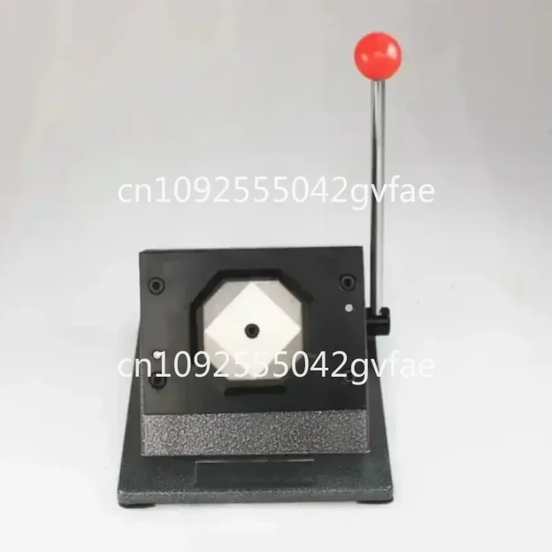 50x50mm Square Refrigerator Badge Press Machine  Rotating Metal Sheetl with Paper Cutter and 100 PCS Magnet Parts