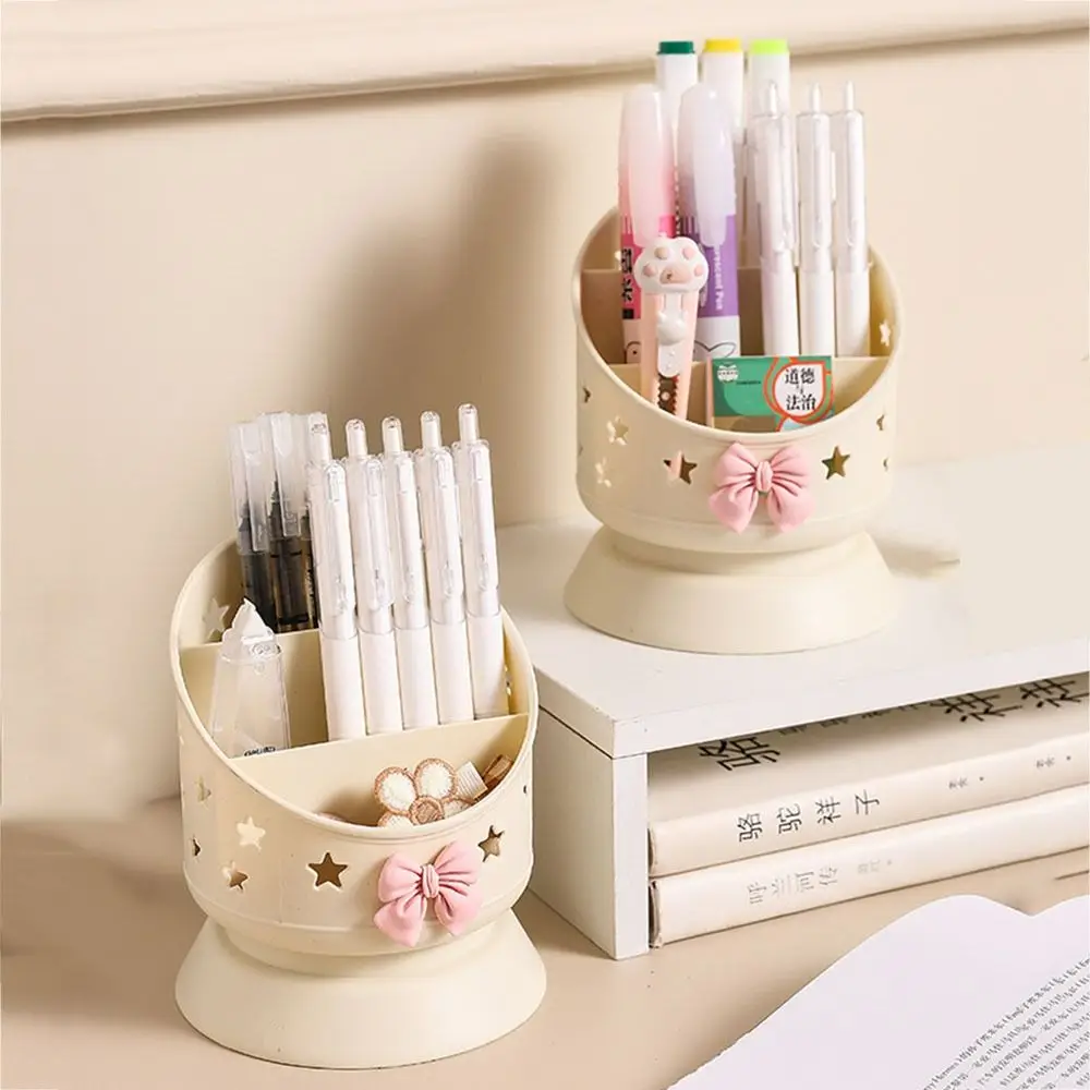 

High Quality Plastic Pen Holder 3Grids Multipurpose Storage Rack Desktop Sorting Box