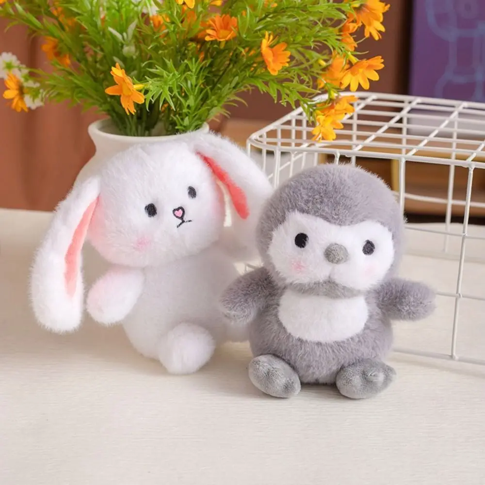 الأرانب الدب الصغير ألعاب من نسيج مخملي الأغنام البيضاء الصغيرة الكرتون الفيل أفخم دمية 16 سنتيمتر لينة الحيوان البطريق دمية #5
