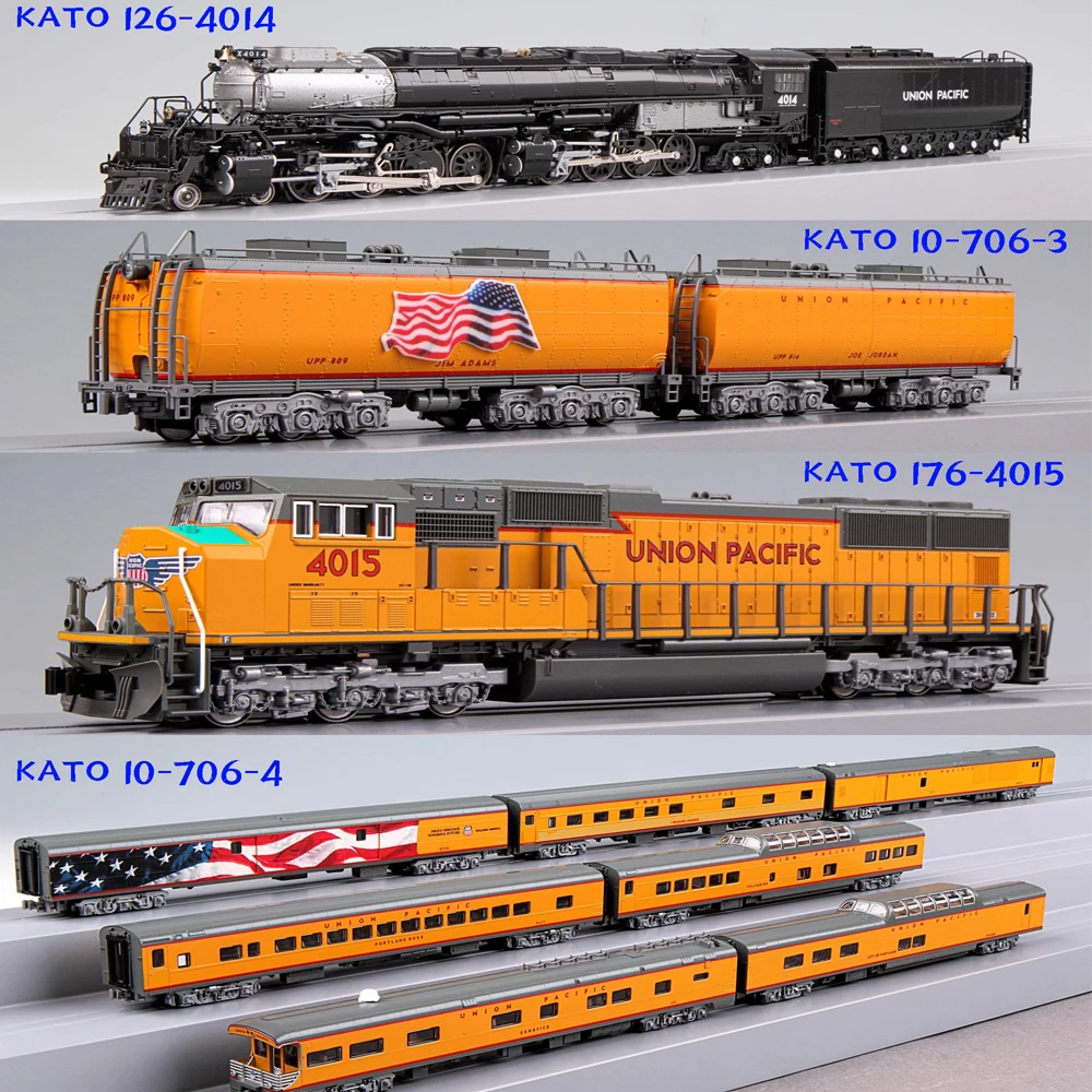 

KATO N 1/160 Toy Train Set 126-4014/10-706-3/176-4015/10-706-4 4-Piece Train Model Set Boys Toy Gift