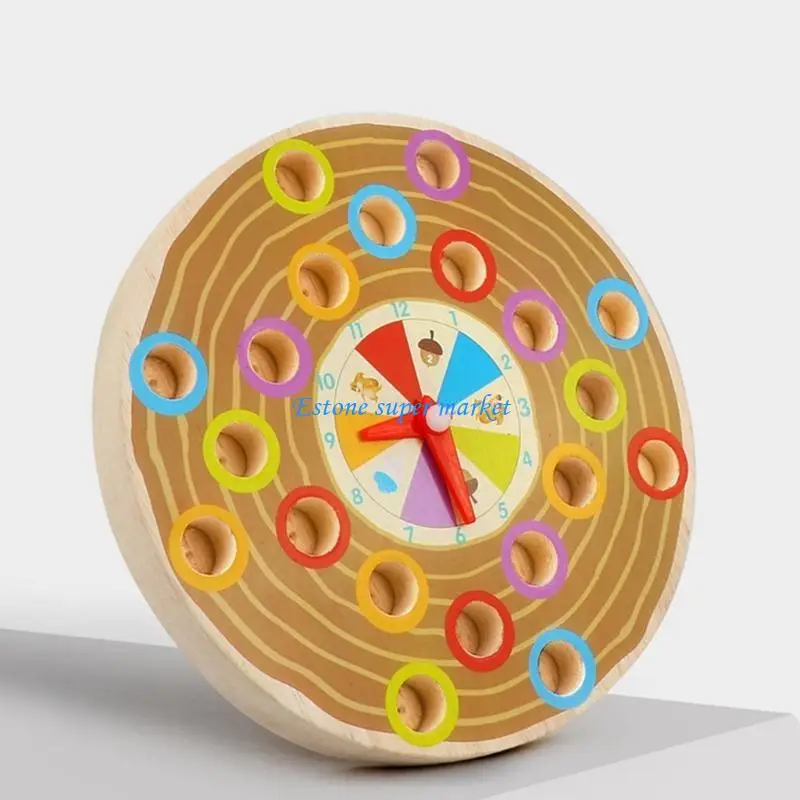 090b Toy Couleur Perle Clip Puzzle Toy pour bébé Fine Motor Companting Matching Toy Toddler Learning Gift