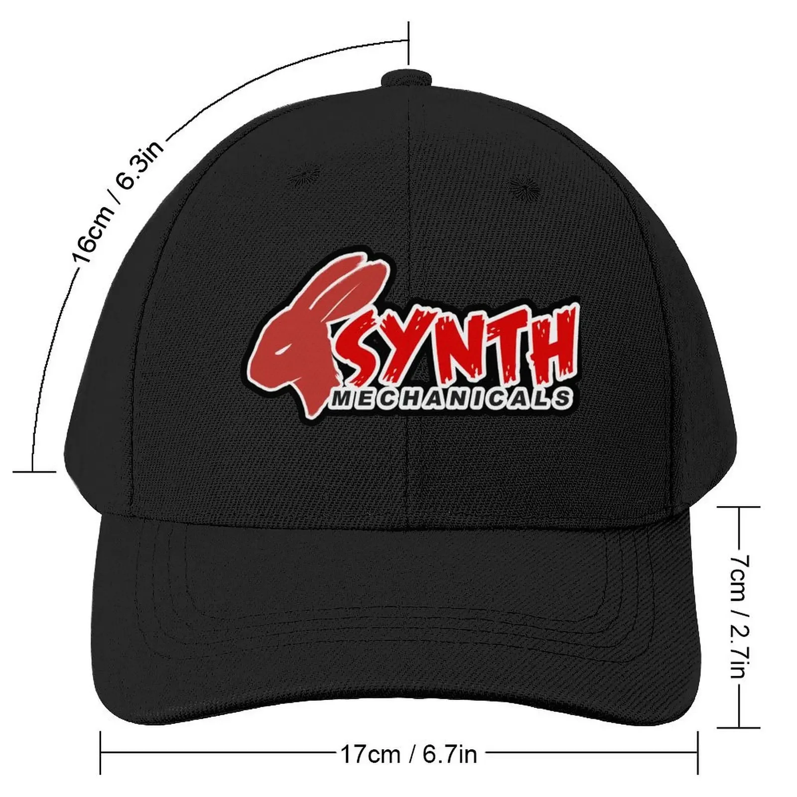 Synth Mechanicals Logo Baseball Cap foam party Hat Thermal Visor fishing hat Women Caps Men's