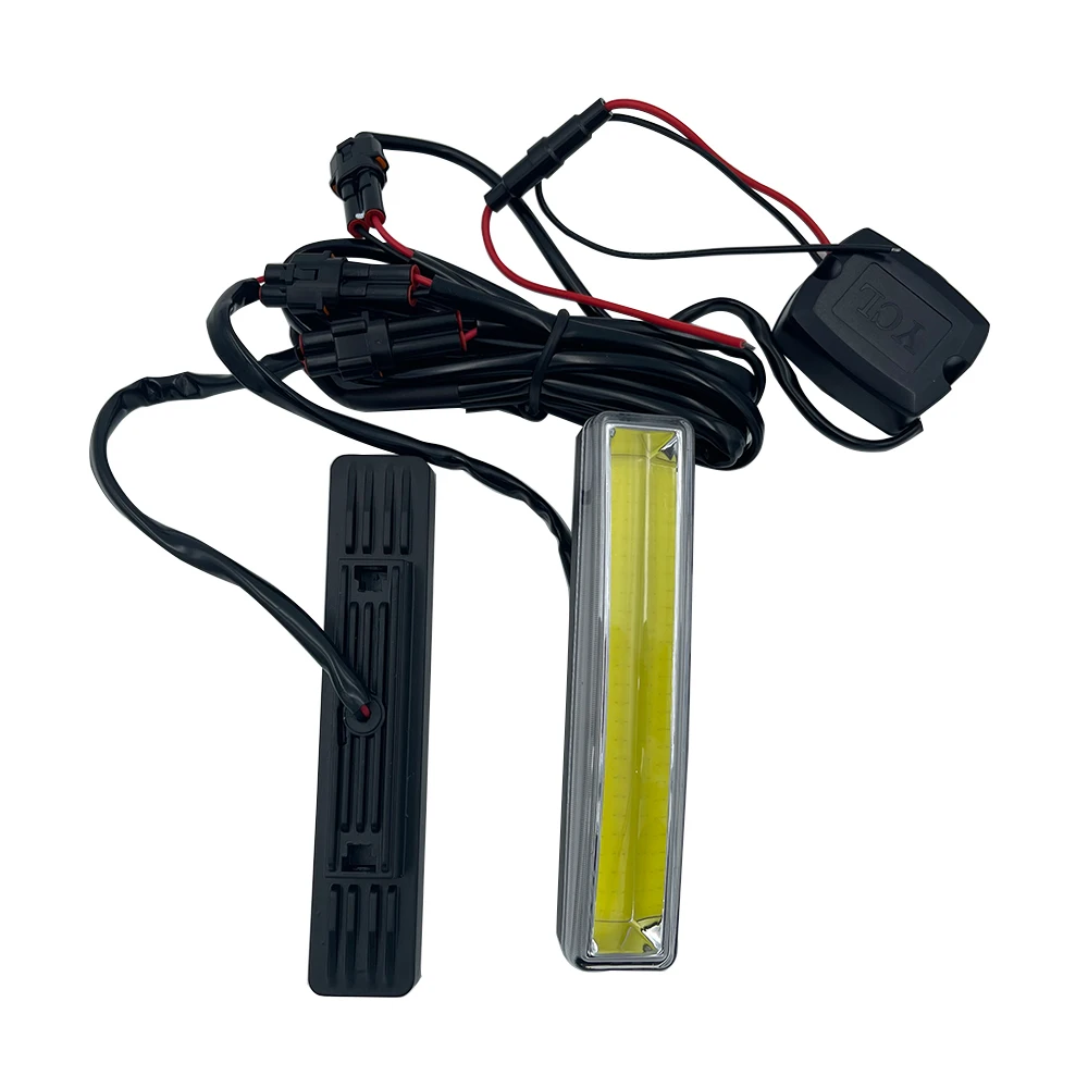 COB mobil LED umum lampu berjalan harian Bar lampu sinyal Model Universal Model pasang