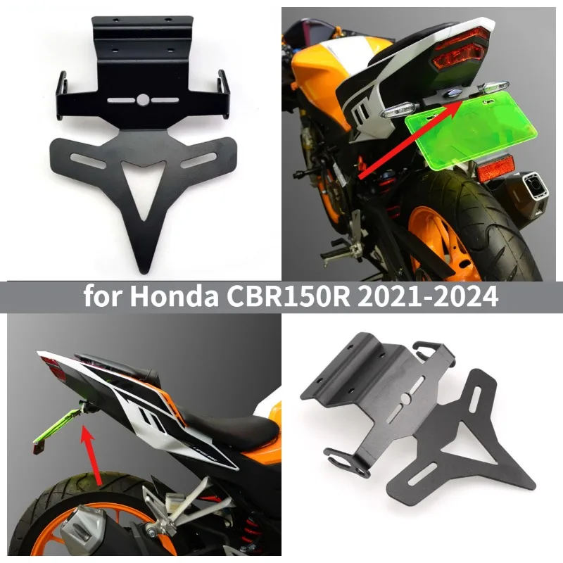 

Motorcycle Rear License Plate Holder License Plate Holder Short Tail Bracket for Honda CBR 150 R CBR150R 2021-2024