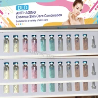 Kit de esencia de ampolla antioxidante de ácido hialurónico Facial, niacinamida, salmón, ADN, hidrata, rejuvenecedor, reduce los poros, cuidado de la piel