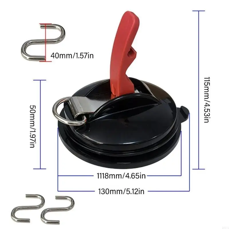 キャンプアタッチメント用の高強度吸引カップユーティリティフックホーム使用追加スペースはガラス面にしっかりと保持されます
