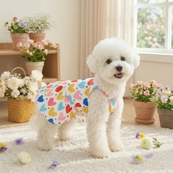 Vestido verano corazones slip para perro y gato talla pequeño/mediano