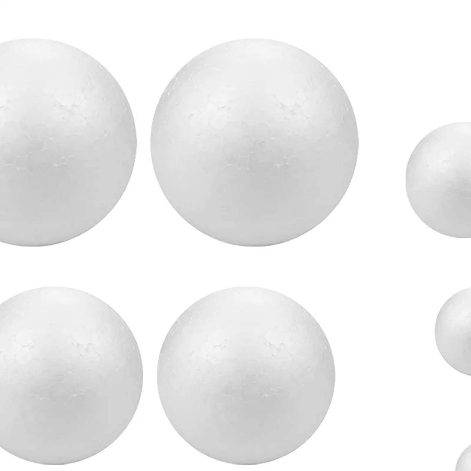 14x Foam Balls Foam Polystyrene Balls DIY Smooth Gift Round Art Crafts Projects for Party Flower Arrangement Birthday