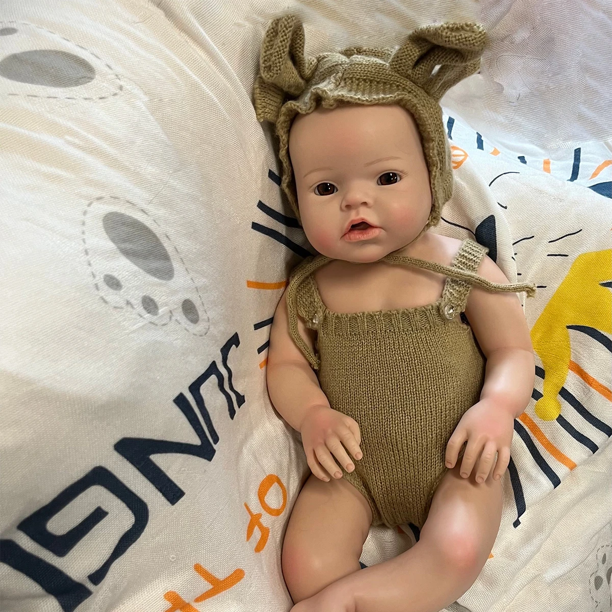 20inch 100% Full Body Silicone Baby Doll New Lifelike Lovely Reborn Dolls Bebe Reborn Doll Can Pee and Dirnk Wet System