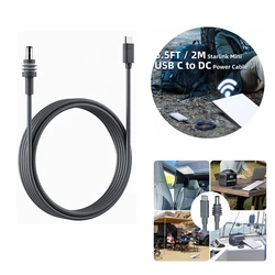 1/2/5/10M For Starlink Space-X Mini USB C To DC Cable Overload Short Circuit Protection MINI Type-C To DC Cable