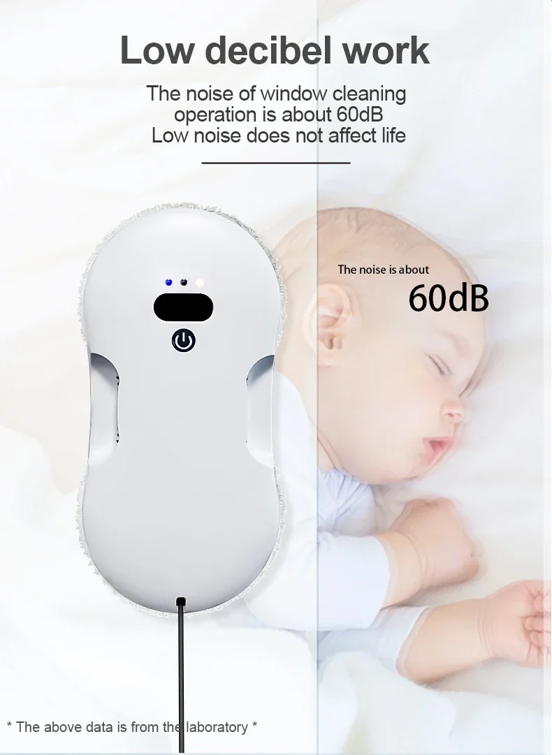 Smart Robot Cleaner Ultrasonic Window Glass Cleaning with Smartphone Remote Control Electric