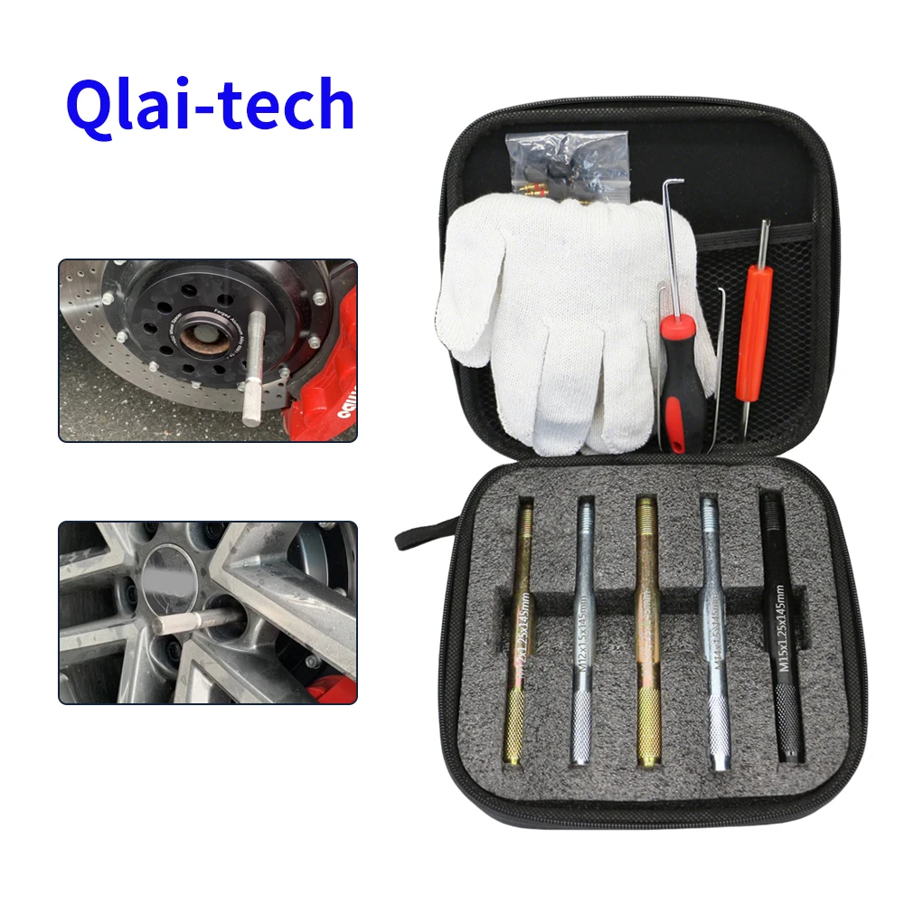 

Metal wheel locating pin M14x1.5/1.25, M12x1.5/1.25, M15x1.25 wheel hub bearing installation fixing bolt tool