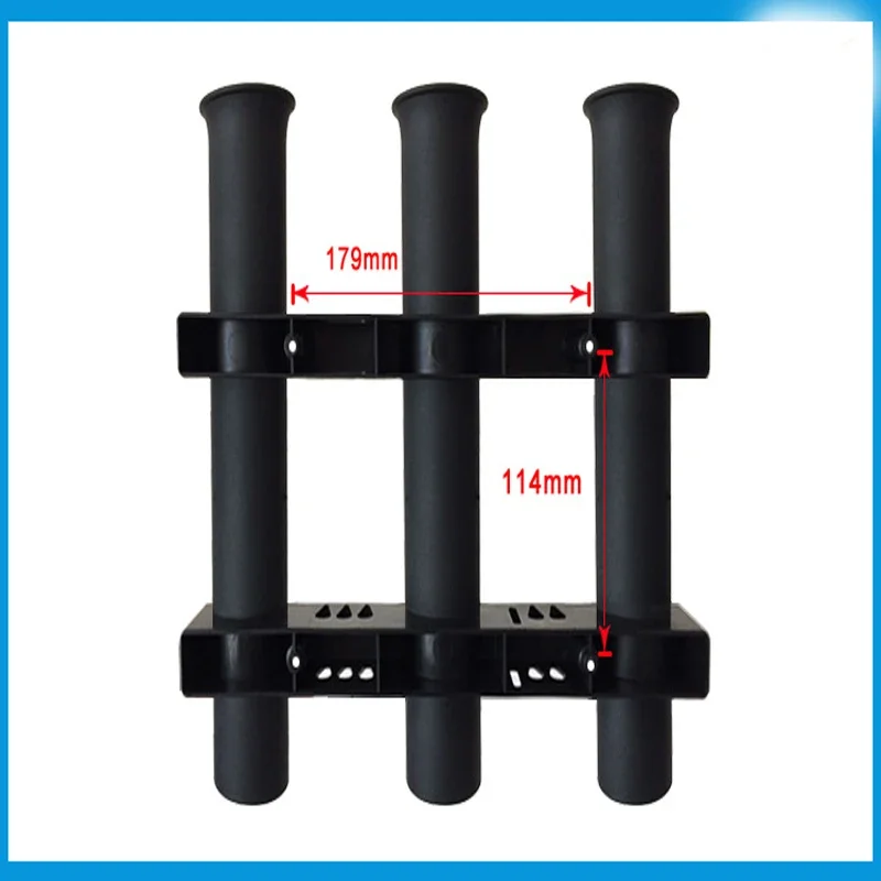 Marine Boat Yacht Kayak Fishing Vertical 3 Link Rod Holder Organiser Pole Tube Mount     Bracket Socket Rack Lure Pliers Storage