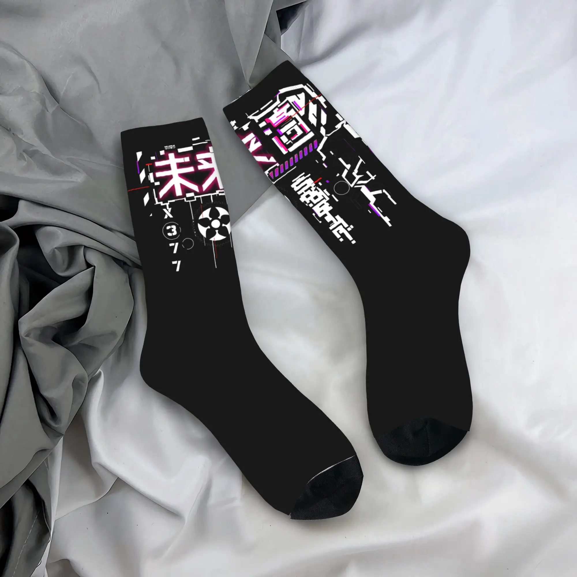 

Custom Ultra Future Techwear Men's Crew Socks Unisex Cool 3D Printed Japanese Street Wear Style Dress Socks