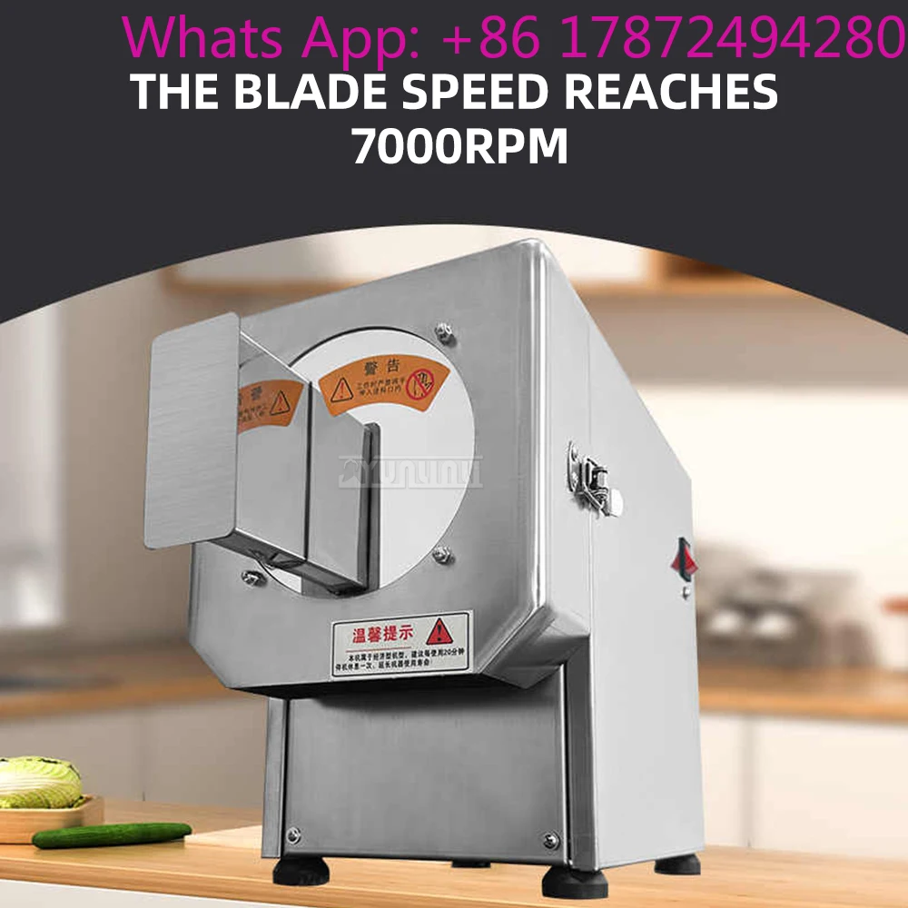 Electric Ginger Slicing Machine Commercial Food Cutter Fully Automatic Adjustable Thickness Kitchen Food Processing Machine
