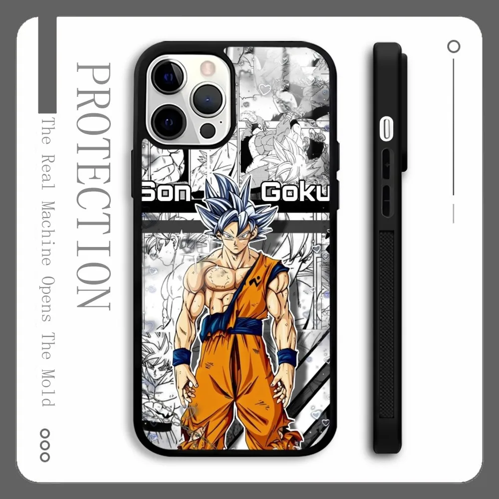 D-Dragon-B-BallS V-Vegeta G-Goku Phone Case For iPhone 16 15 14 13 12 Pro Max Plus Mini Magnetic Magsafe Wireless Charging Cover