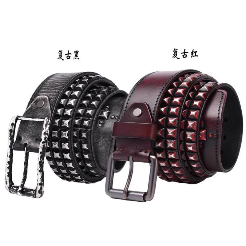 European and American Steampunk Neutral Metal Riveted Motorcycle Rider Belt