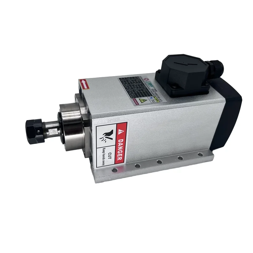 GDZ105X102-3.5 3.5KW ER20 18000RPM Air Cooled CNC 220V/380V Spindle Motor for Milling Square Flanged for CNC Engraving Machine