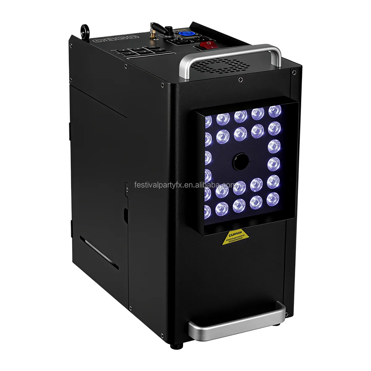 

Vertical LED Fogger 1500W 24X10W Multicolor Stage Smoke Machine Metal Shell Manual Control for Disco Wedding Party Decor