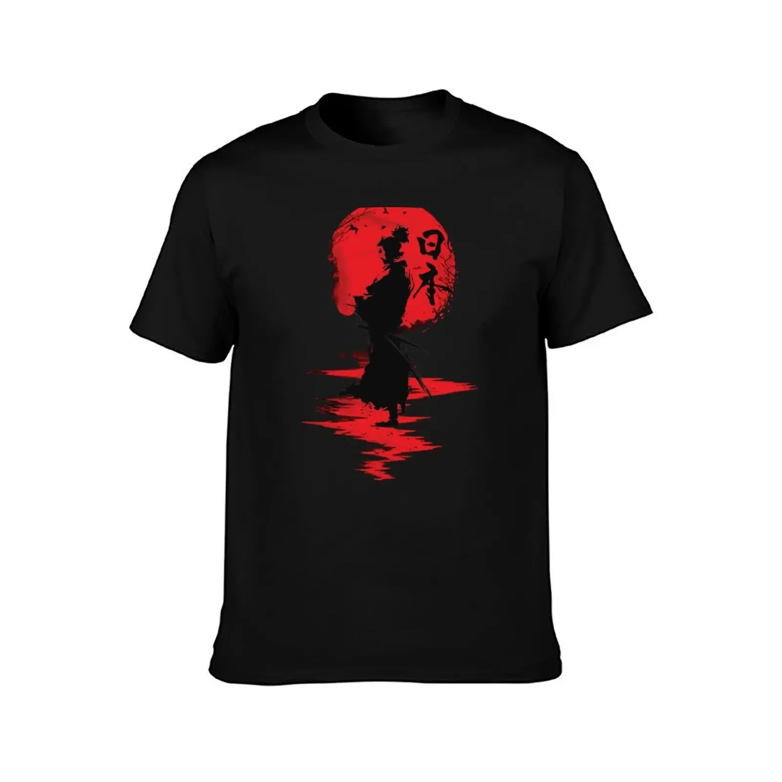 Samurai with sunset and katana , best gift for ronin lovers T-Shirt quick drying designer shirts mens big and tall t shirts