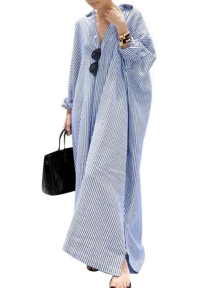 Spring And Summer French Elegant Plus-Size Long-Sleeved Dress