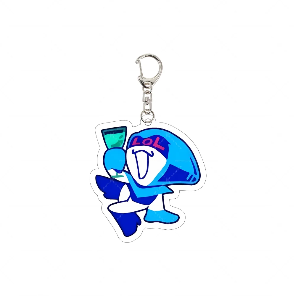 Deltarune Neon Chibi Acrylic Keychain 6CM Mini Kris Susie Indie Game Collectible Otaku Backpack Charm Holiday Souvenir