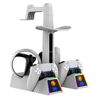 IPEGA Charging Storage Dock PG-P5V002 for VR Headset/Controller & P5 Handle with RGB Lights & Dual USB Ports