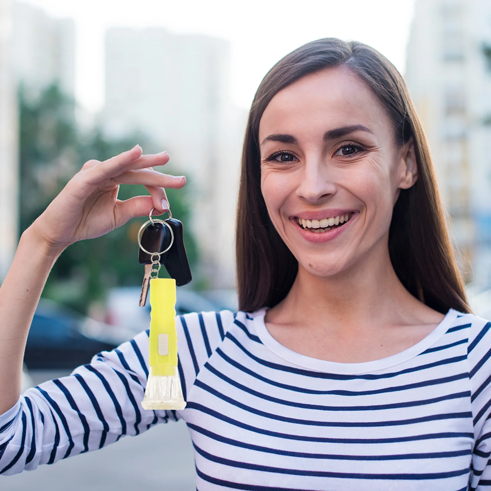 

10Pcs Mini Plastic Torch Flashlight Sturdy Durable Keychain Lights Multifunctional Portable for Camping Hiking Walking Dog Mixed