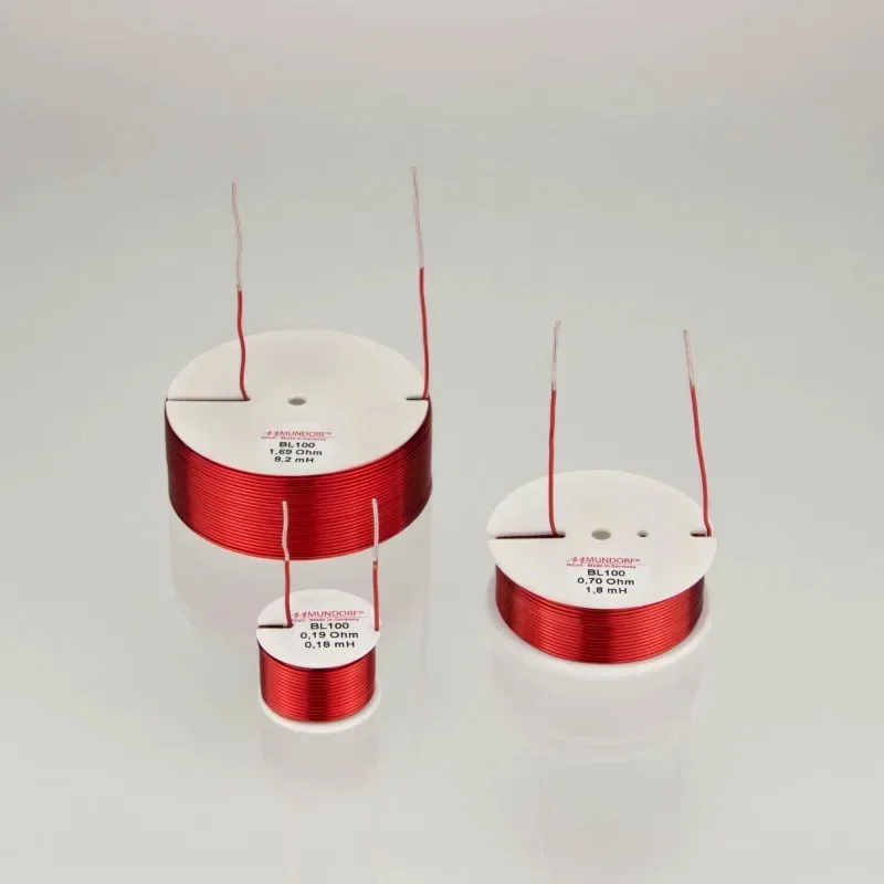 Original German Mundorf hollow frequency divider inductor copper 99.997% purity 1mm wire diameter
