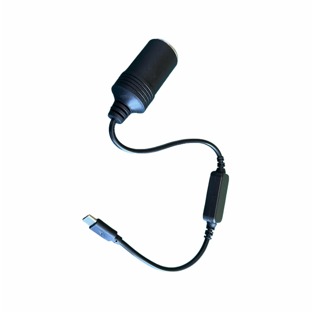 1 Piece 5V 2A USB Type-C Male to12V Cigarette Lighter Socket Power-Taking Female Connector for Automotive Electronic Accessories