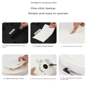 Xiaomi الذكية كاسحة الطابق روبوت فائقة الهدوء التحكم عن بعد مكنسة كهربائية لاسلكية آلة مسح السجاد للاستخدام المنزلي أفضل 8 مكنسة كهربائية روبوت للمبيعات وممسحة مكواة - No5