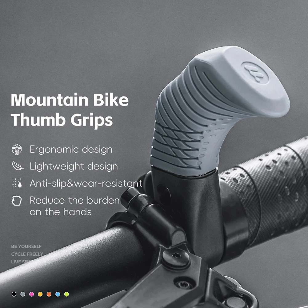 

1 Pair MTB Ergonomic Thumb Support Grips Bicycle Small Auxiliary Handlebar Rest Grips Bicycle Cycling Handlebar Accessories
