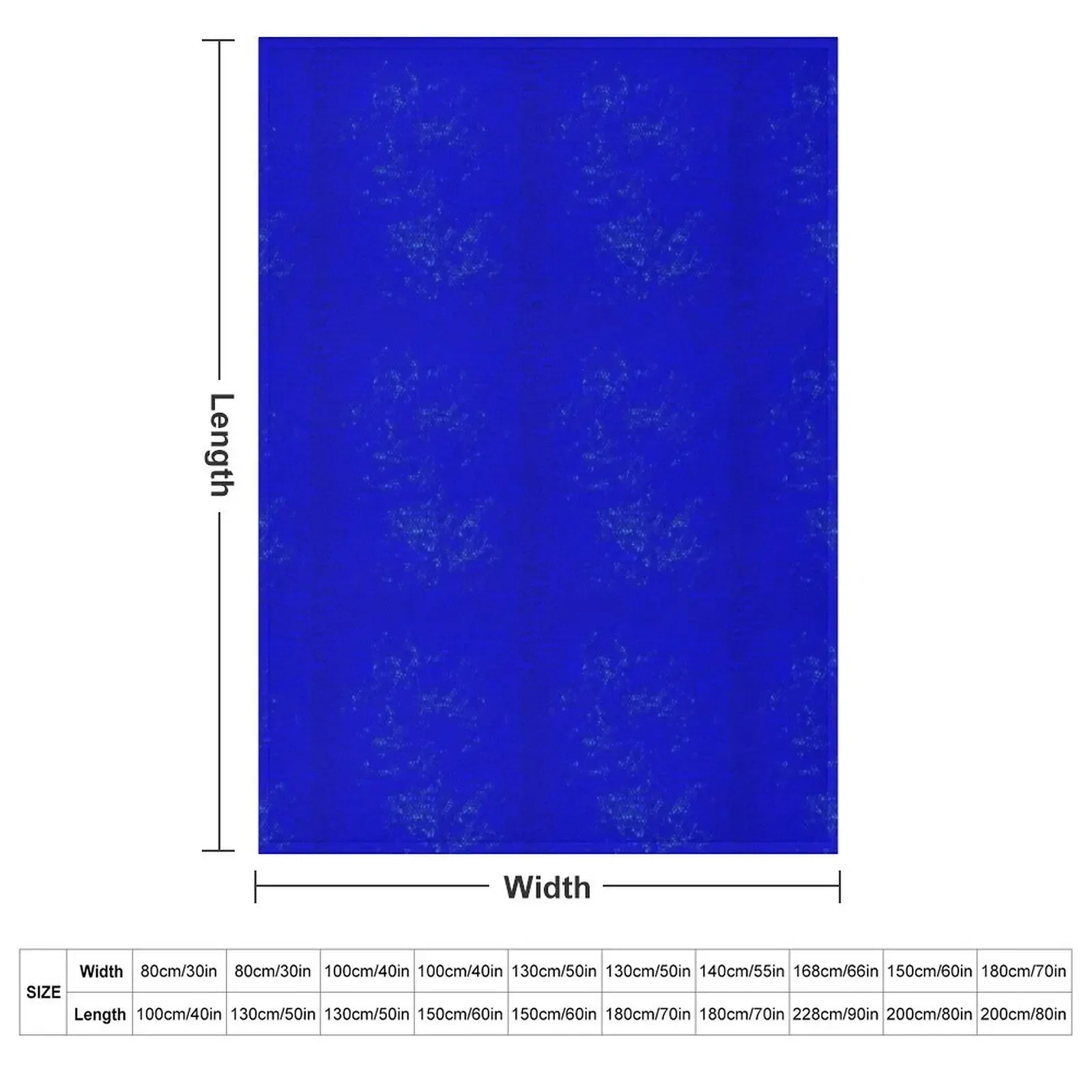Intense Klein Blue Throw Blanket Hair wednesday Decorative Beds Soft Plush Plaid Luxury St Warm Blankets