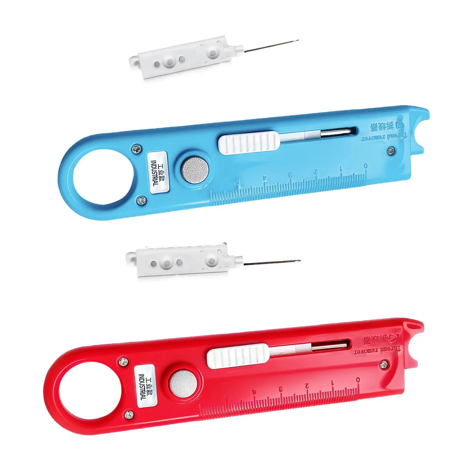 Sewing Needle Threader Automatic 4 in 1 With Magnifier Ruler Magnetic Guide For Sewing Machine Quilting Craft Tool