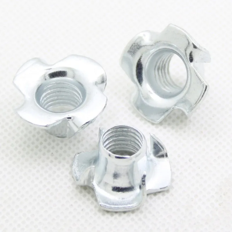 

5 Pcs M6 Four-claw Nut Multi-tooth Contact Anti-loose Right-hand Thread Full Thread Special For Door Window Hardware