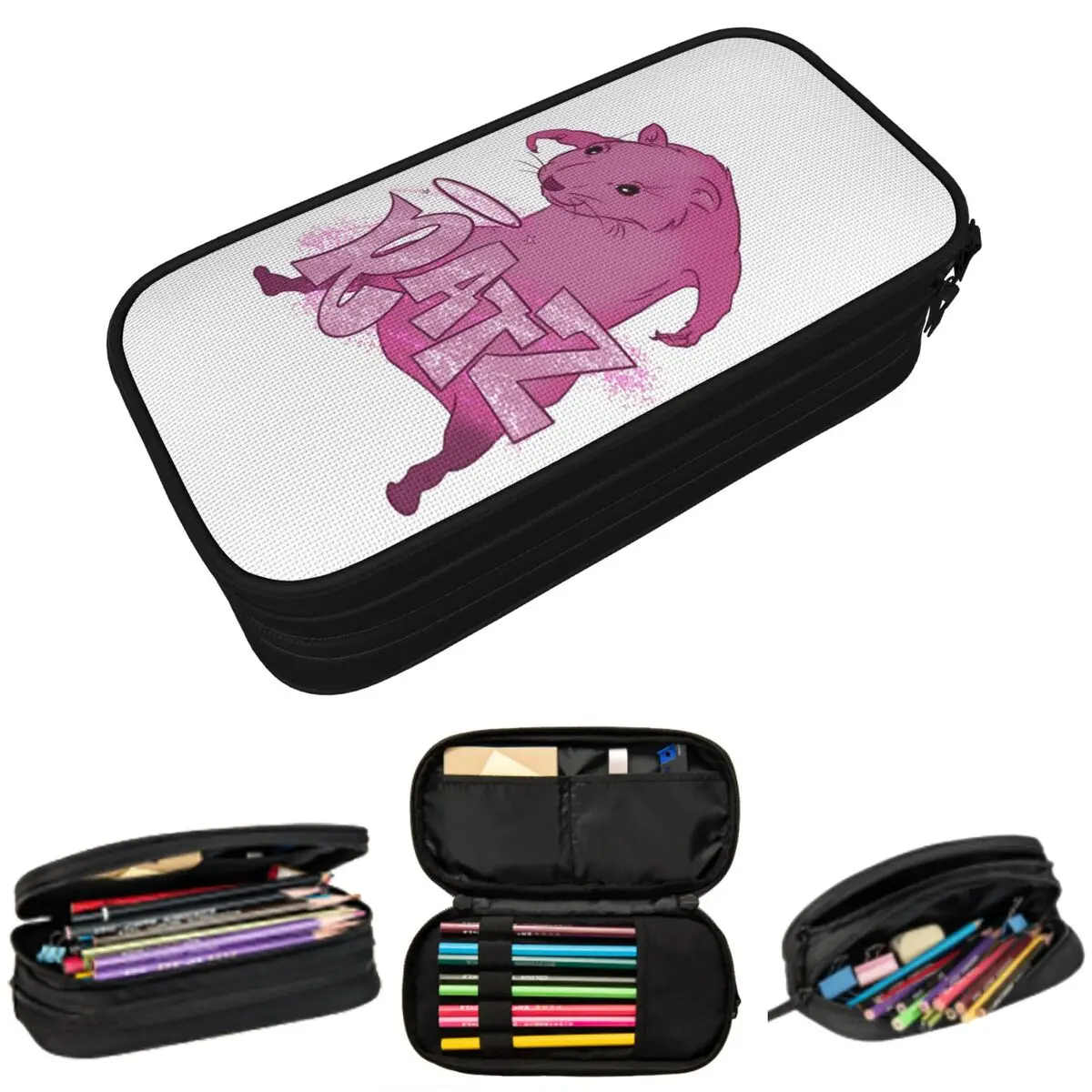 

RATZs PINK MOUSE Мерч Пеналы Большие сумки для хранения ручек Коробка для ручек Пенал для мальчиков и девочек Студенты Канцелярские принадлежности Школьный офис