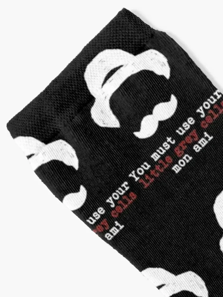 Agatha Christie Hercule Poirot Little Grey Cells Socks Crossfit Climbing Women's Socks Men's