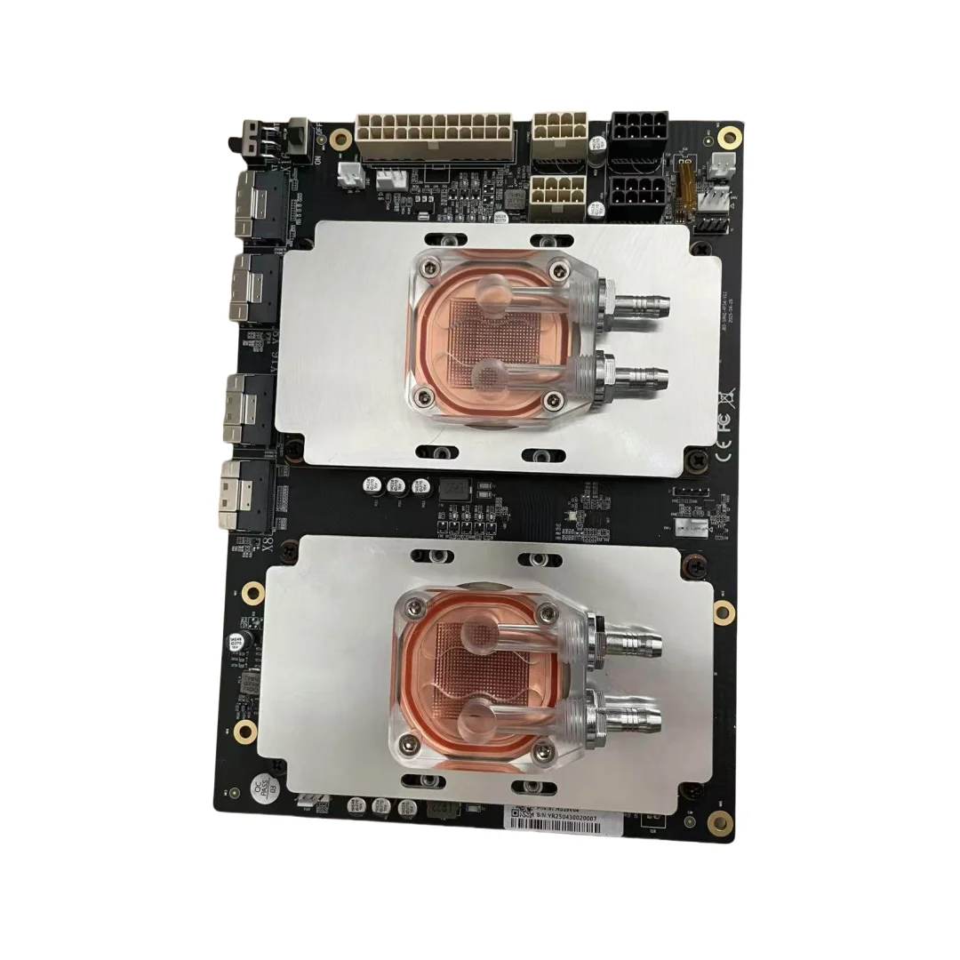 쿨러 냉각 블록 퍼플 코퍼 수냉식 GPU 열 방출 플레이트 타워 헤드 Nvidia Tesla V100 PG199 A100-SXM2 300W용 썸네일 3
