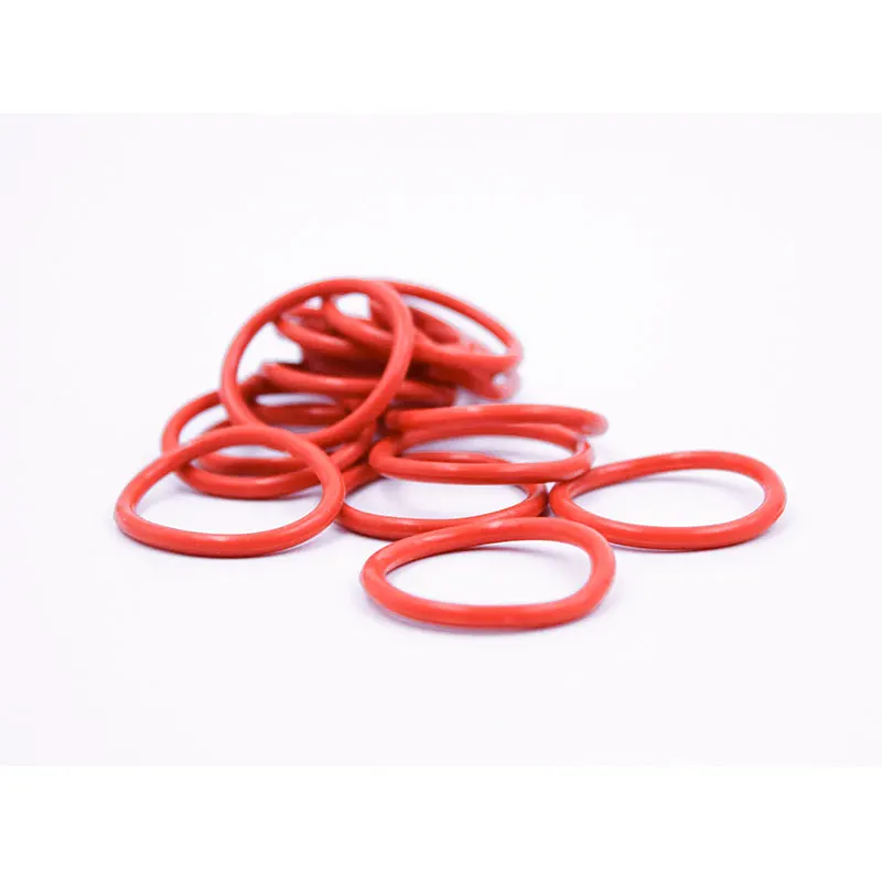 Толщина CS2 мм, красный силиконовый каучук VMQ, уплотнительные кольца, прокладка, шайба, термостойкое водонепроницаемое мягкое силиконовое кольцо