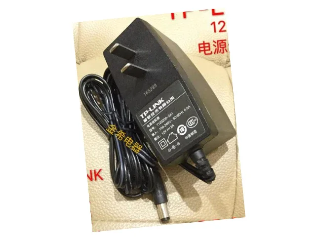 Power Adapter 12V 2A, Barrel 5.5/2.1mm, US 2-Pin Plug, T120200-2A1