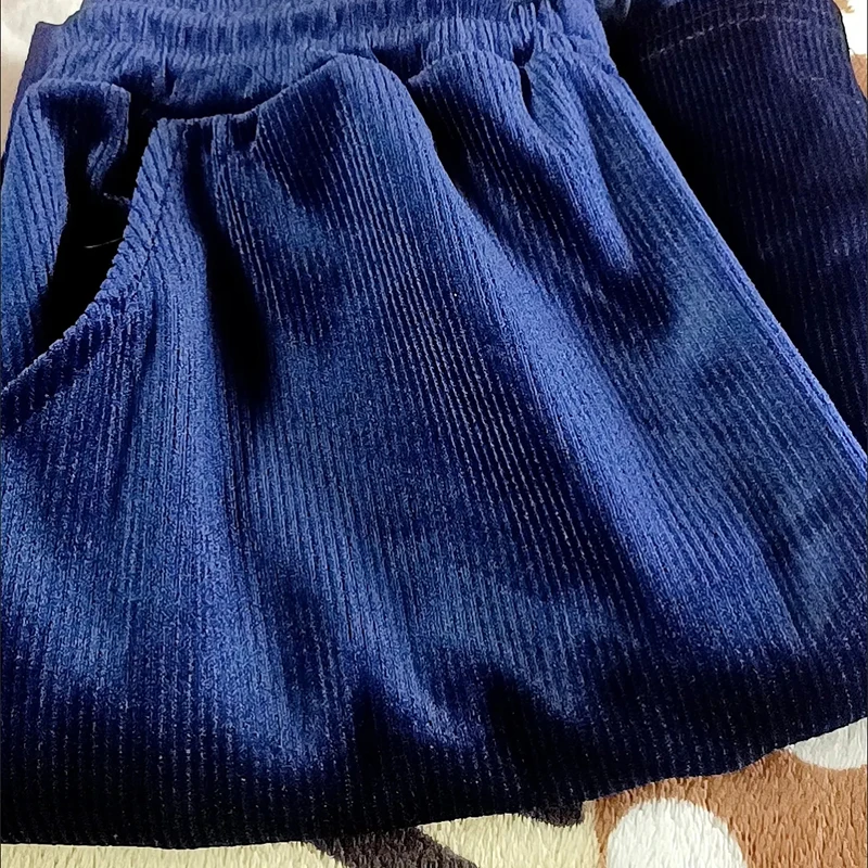 Pantalones de pierna ancha de terciopelo grueso, Pantalones rectos informales holgados de gran tamaño, Pantalones de cintura alta de 80kg, cálidos, forrados de felpa, Spodnie, Invierno