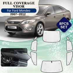 Full Coverage Sunshades For Ford Mondeo Mk4 Accessories 2007 2008 2009 2010 2011 2012 Car Full Surround Windshield Window Visor