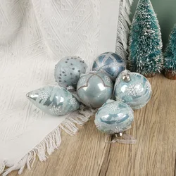 4pcs  Christmas Ball  Glass Balls Christmas Tree Hanging Pendants Home Gifts Festival Ornament For Home Bar Party Decor