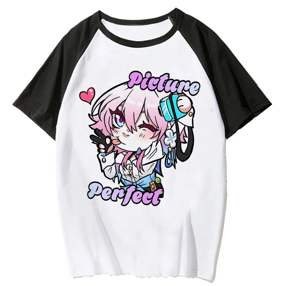 Honkai Star Rail tshirt women summer tshirt girl anime y2k comic clothes