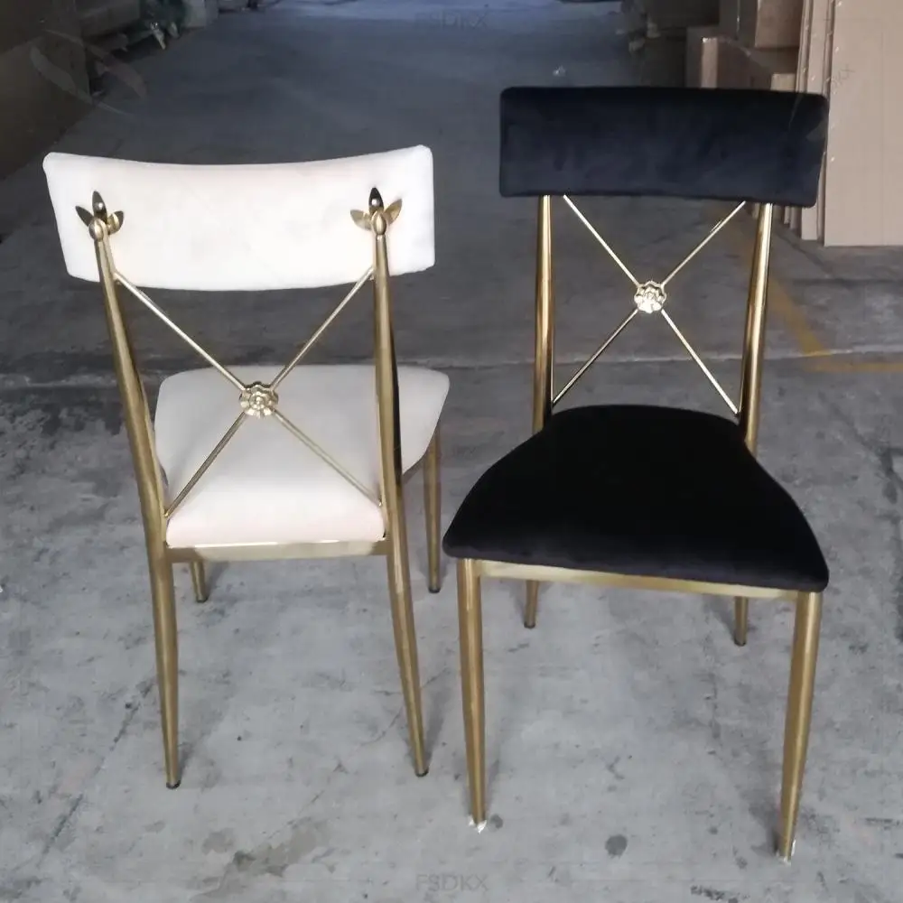 2025 Custom Hot Sale High Quality Modern Luxury Hotel Furniture Event Hall Shiny Gold Wedding Chairs